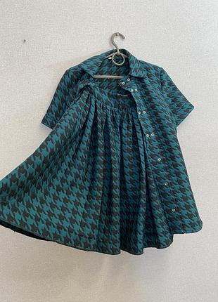 Теплый костюм с юбкой фирмы tago