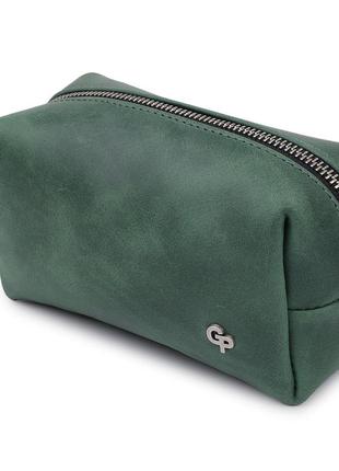 Шкіряна сумочка унісекс grande pelle 11571 зелений1 фото