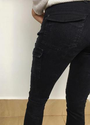 Чорні джинси з кишеньками2 фото