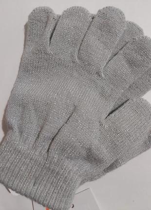 Перчатки серебряные