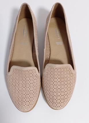 Кожаные фирменные базовые красивые туфли от 5 avenu- 40 р6 фото