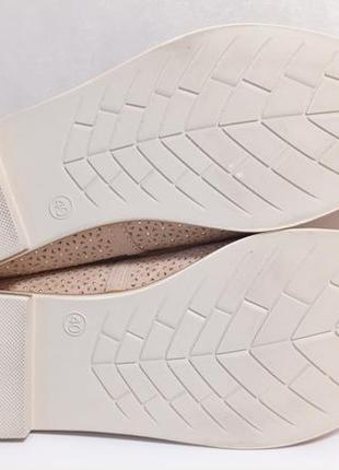 Кожаные фирменные базовые красивые туфли от 5 avenu- 40 р5 фото