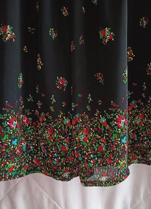 Миле повітряне плаття в квіточку з ажурним комірцем,46-50разм.6 фото