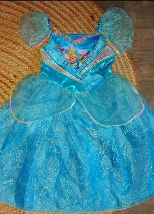 Костюм,платье принцесса золушка на 5-6лет.