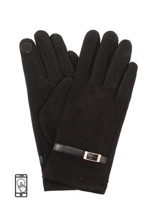 Женские сенсорные перчатки  черного цвета  р.6,5-7-7,5-8-8,5