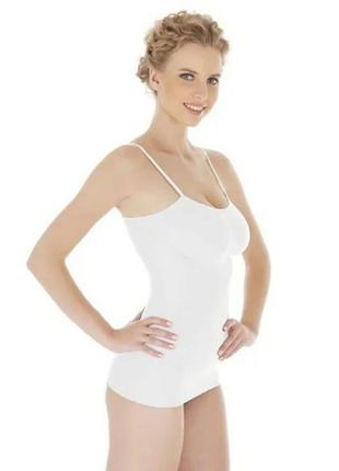 Майка в рубчик,белая,новая.