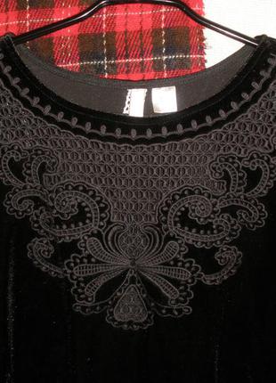 Черный бархатный велюровый  кроп топ блузка6 фото