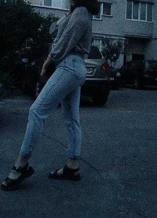 Mom jeans светлые б/у