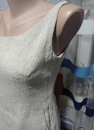 Льняное платье-футляр от бренда hobbs.6 фото