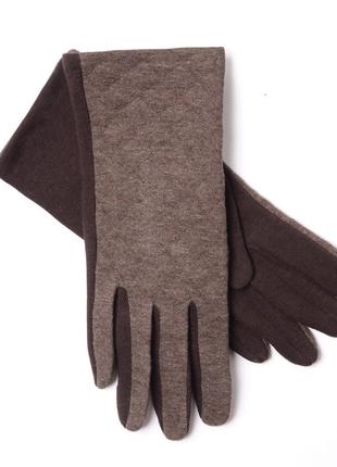 Женские перчатки коричневого цвета размер 8-8,5