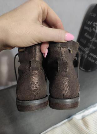 Ботинки замш с бронзовым напылением италия2 фото
