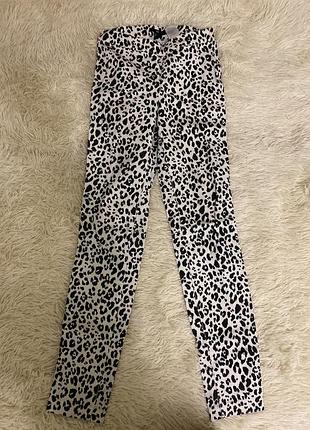 Джеггинсы леггинсы h&m леопардовые