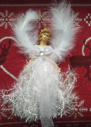 Елочная игрушка, новогодняя игрушка ангел