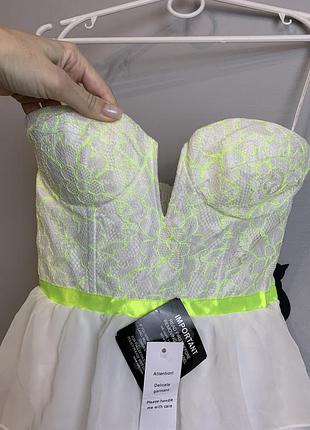 Сукню-бюстьє з мереживом 6