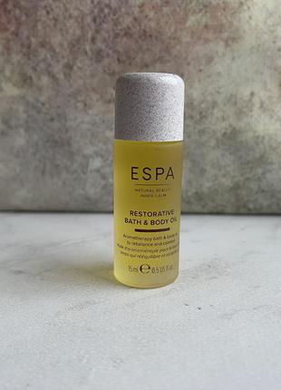 Увлажняющее масло для тела espa restorative body oil1 фото