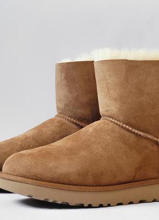 Cапожки ugg mini bailey bow 2 chestnut