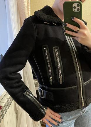 Трендовая дубленка zara