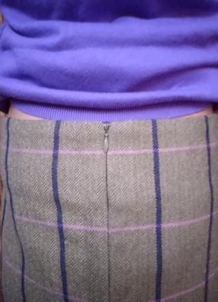 Вовняна спідниця бренд megan tweed button skirt4 фото