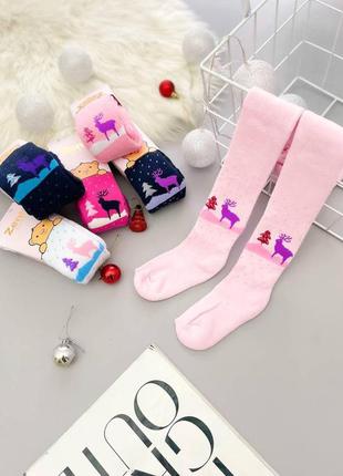 Теплі махрові колготки