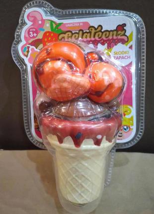 Ароматна сквиш - лялька gelateenz brambo ice cream squishy стаканчик морозива2 фото