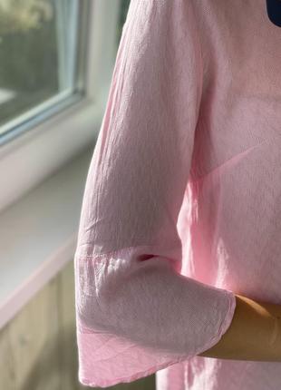 Невесомая розовая блуза из вискозы 1+1=310 фото