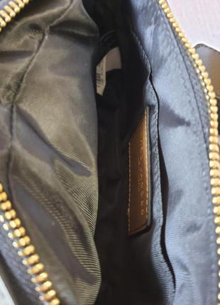 Marc jacobs snapshot apricot/khaki брендовая стильная сумка из натуральной кожи темный беж кофейная кожаная сумочка шкіряна сумка із натуральної шкіри6 фото