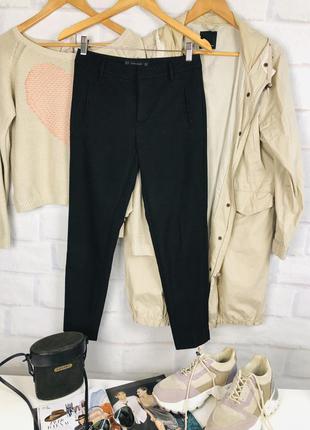 Штаны укороченные чёрные