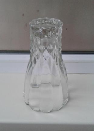 Винтажная хрустальная ваза для цветов ссср нюанс5 фото
