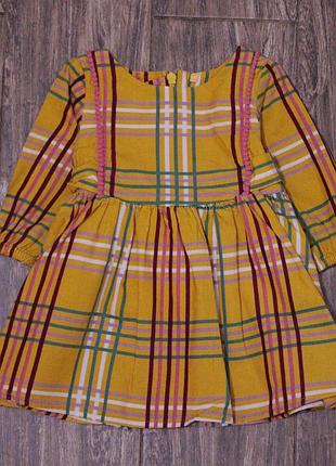 Красиве нарядне плаття в клітку m&s 3-6 міс