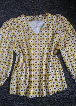 Итальянская блуза блузка с большими пышними рукавами