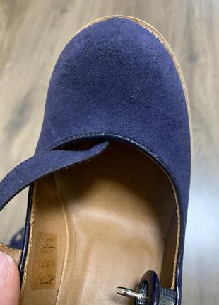 Туфли замша синие новые3 фото