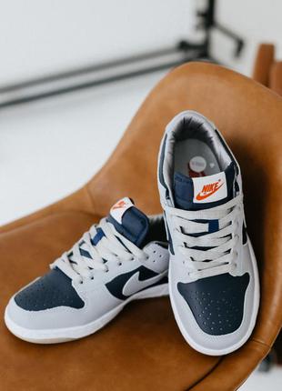 Кросівки dunk low college navy grey кроссовки