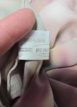 Платок в "разводы", 100% шелк р. 89,5 х 82,5 - нюансы, китай