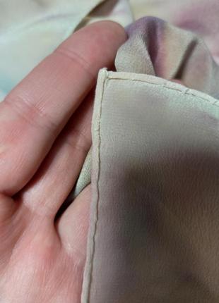 Платок в "разводы", 100% шелк р. 89,5 х 82,5 - нюансы, китай