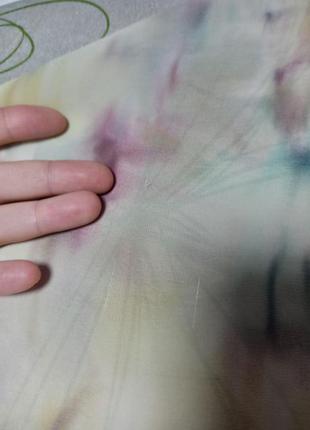 Платок в "разводы", 100% шелк р. 89,5 х 82,5 - нюансы, китай