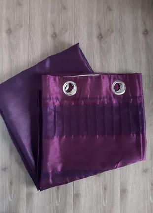 Штори на підкладці фіолетові/бузкові