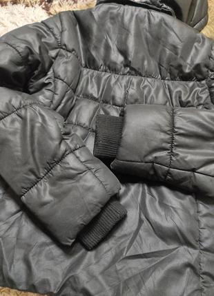 Теплая осенняя/демисезонная куртка на синтепоне lindex на 9-10 лет8 фото