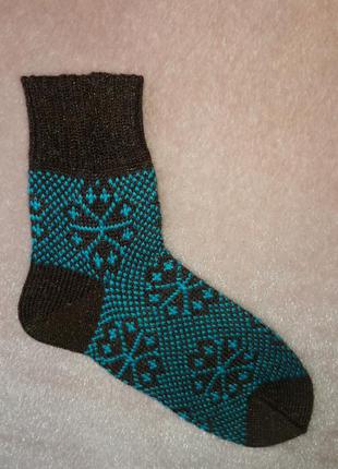 Женские вязаные носки ручной работы