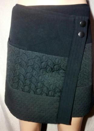 Мини юбка на запах,трапеция,жаккардовая ткань,американского сетевого бренда cabi2 фото