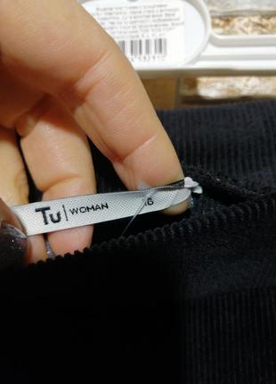 Трикотажная вельветовая юбка карандаш с карманами7 фото