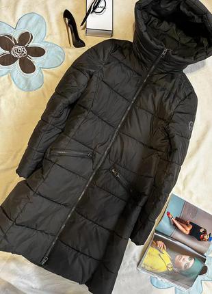Удлиненная черная куртка  , теплая курточка от oggi1 фото