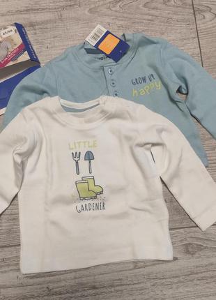 Кофточки реглан набор 2 шт  62/68 см lupilu pure collection