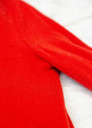Jigsaw красный шерстяной джемпер с декором на спине, красивая кофта из шерсти и кашемира, свитер4 фото