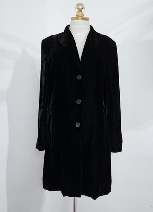 Велюровый пиджак удлиненный,френч,блейлер2 фото