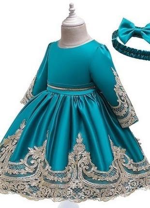 Красиве нарядне плаття з мереживом