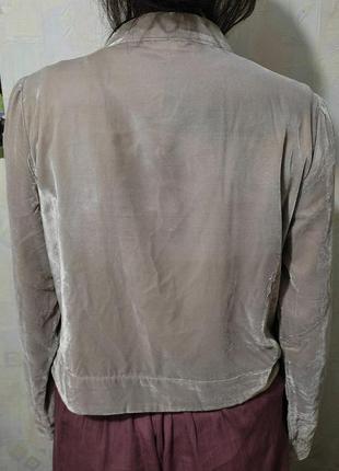 Кофточка, кофта, накидка, пиджак легкий велюровый на завязках4 фото
