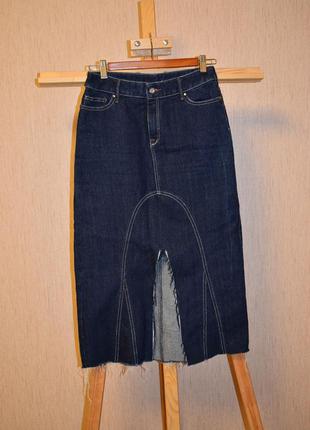 Стильная джинсова спідниця