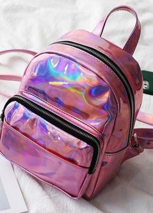 Яркий детский блестящий рюкзак aliri-00487 розовый