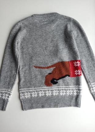 Супер стильный новогодний свитер с пайетками2 фото