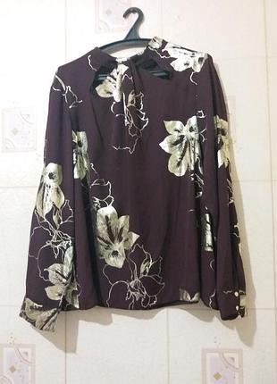 Dorothy perkins гарна святкова блуза топ з золотими квітами